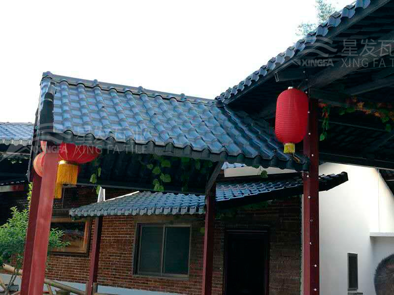 園林建筑搭建樹脂瓦涼亭，將景觀與藝術(shù)融合，別具一格！